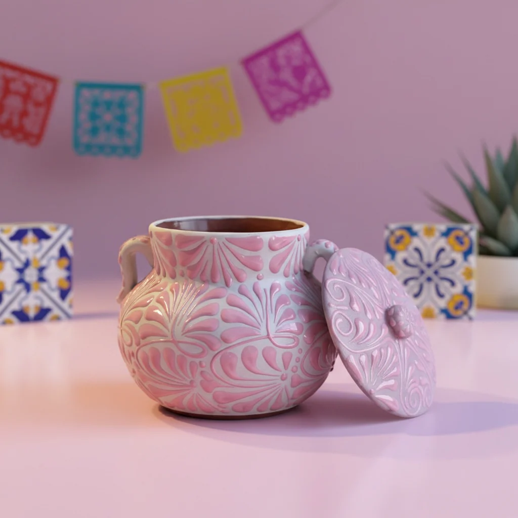 Talavera Pink Frijolera - Image 2