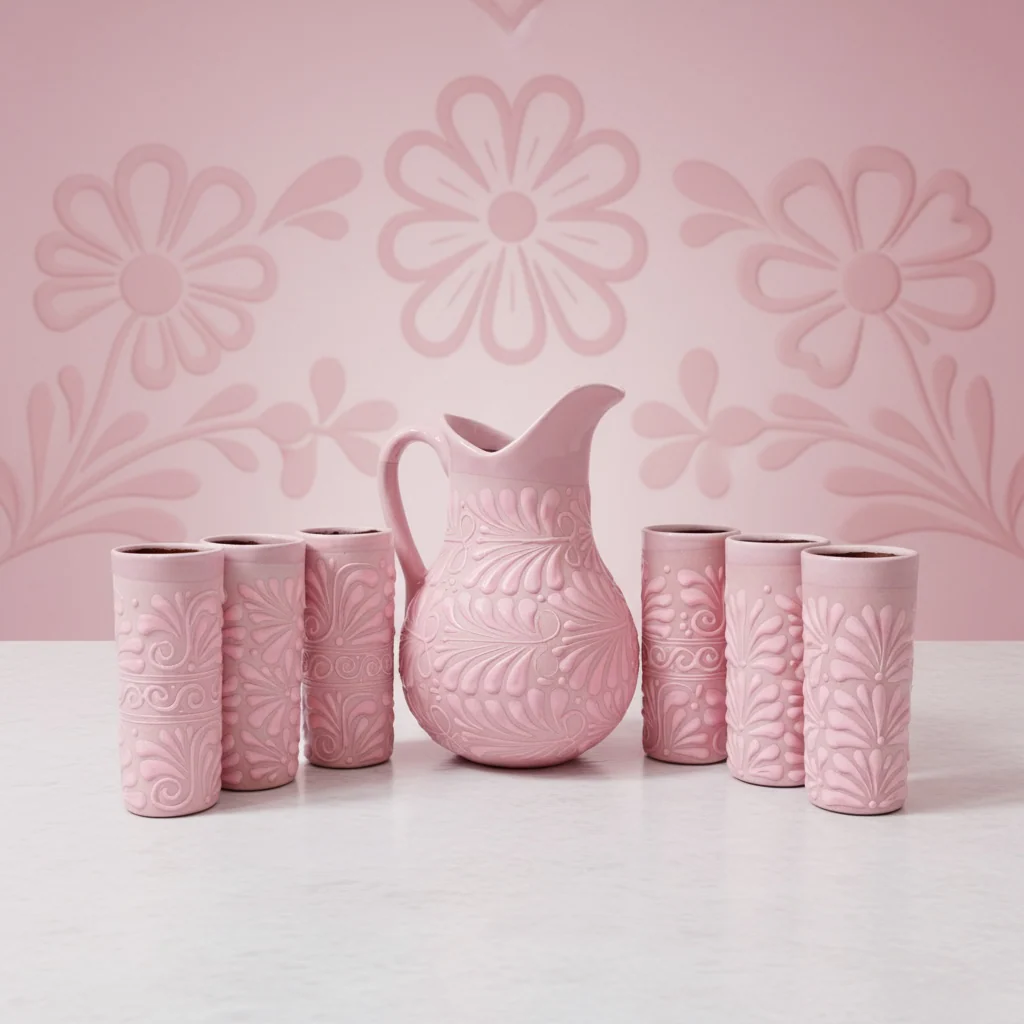 Talavera Jarron Pink
